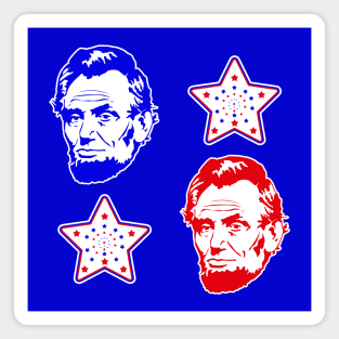 Abe Lincoln 4th of July Magnet